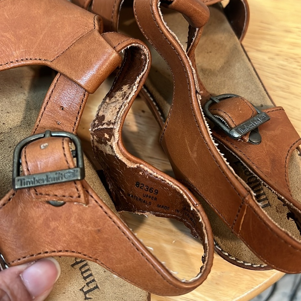 Timberland Women’s Brown Sandals Leather - Picture 10 of 10